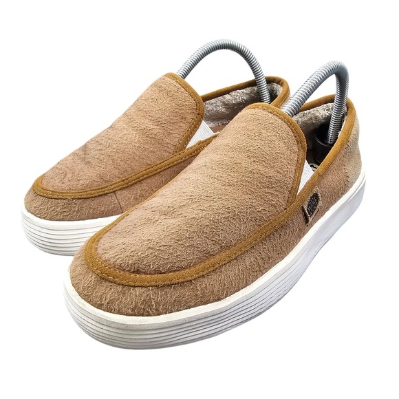 Hey Dude Shoes - Hey Dude Sunapee W Faux Shearling Cognac Women's 8 Slip-On Shoes 40616-21N 2023